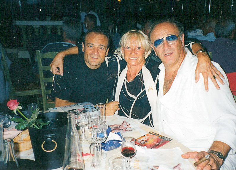 Photo Nicole Mour avec Luigi (Franck) Villano et Michel Villano